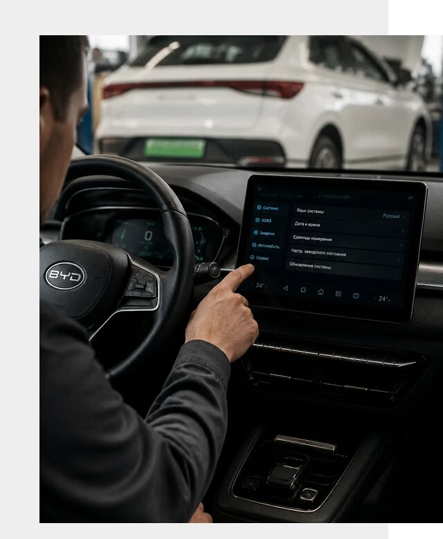 Русификация BYD E2 в Брянске от 16019 р. | ФастМобиль-Бнк под ключ